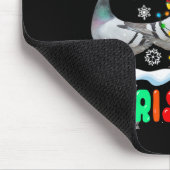 Vrolijke Kerstduif Liefhebber Kerstman Hoed Xmas L Muismat (Hoek)