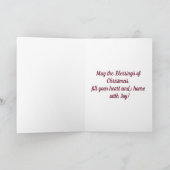  vrolijke kerstengelen feestdagen kaart (Binnen)