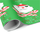 vrolijke kerstfeest santa pirate cadeaupapier (Rol Hoek)