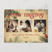  vrolijke kerstfoto feestdagenkaart (Voorkant)