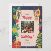 Vrolijke kerstfoto kerstkaarten feestdagenkaart (Voorkant)