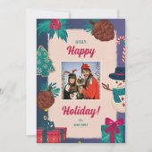 Vrolijke kerstfoto kerstkaarten feestdagenkaart (Voorkant)