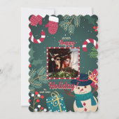 Vrolijke kerstfoto kerstkaarten feestdagenkaart (Voorkant)