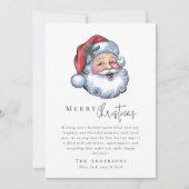 Vrolijke kerstfoto Santa Claus Feestdagenkaart (Voorkant)