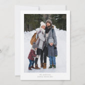 Vrolijke kerstfoto Santa Claus Feestdagenkaart (Achterkant)