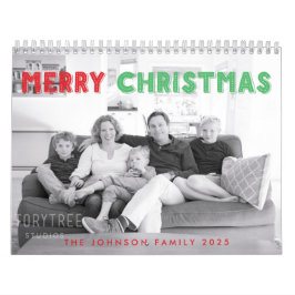 Vrolijke kerstfotokalender voor 2025 kalender