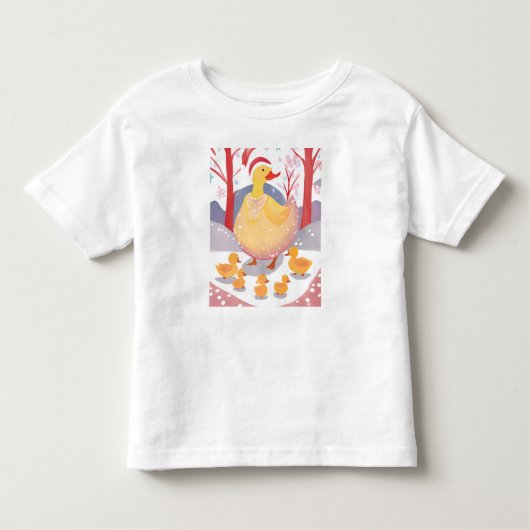 Vrolijke kerstgans kinder shirts (Voorkant)