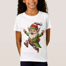Vrolijke kerstgnoom t-shirt