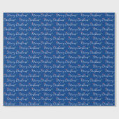Vrolijke Kerstgroet met Sparkles Cadeaupapier (Vlak)
