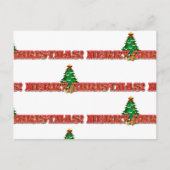 Vrolijke kerstgroet / uitnodiging vakantie (Voorkant)