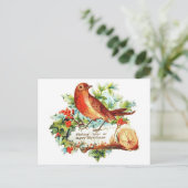 Vrolijke Kerstgroeten Feestdagenkaart (Staand voorkant)