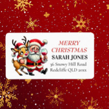 Vrolijke kerstgroeten Santa