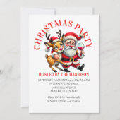 Vrolijke kerstgroeten Santa Kaart (Voorkant)