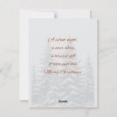 Vrolijke kersthaard in de bossen kaart (Achterkant)