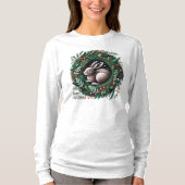 Vrolijke kersthaas t-shirt (Voorkant)