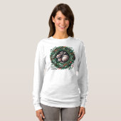 Vrolijke kersthaas t-shirt (Voorkant volledig)