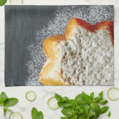 Vrolijke kersthanddoeken theedoek (Gevouwen)