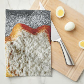 Vrolijke kersthanddoeken theedoek (Quarter Fold)