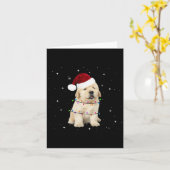 Vrolijke Kersthond Kerstboom Lelijk Kaart (Gele Bloem)