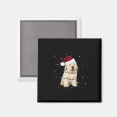 Vrolijke Kersthond Kerstboom Lelijk Magneet (Voorkant / Achterkant)