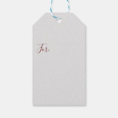 Vrolijke kersthond Verstrikt in Lichten Cadeaulabel (Achterkant)