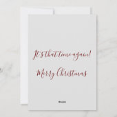 Vrolijke kersthond Verstrikt in Lichten Feestdagenkaart (Achterkant)