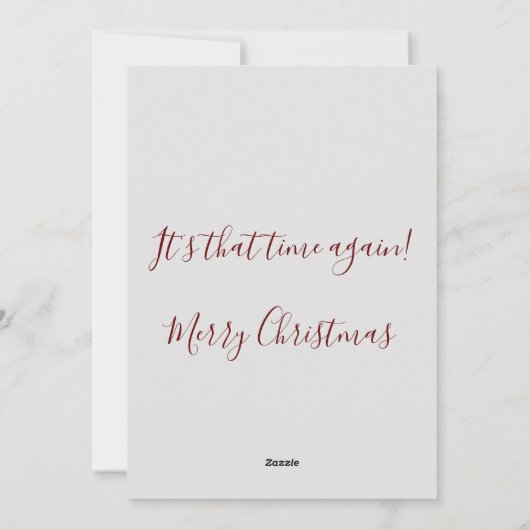 Vrolijke kersthond Verstrikt in Lichten Feestdagenkaart (Achterkant)