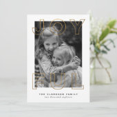 Vrolijke kerstkaart (Staand voorkant)