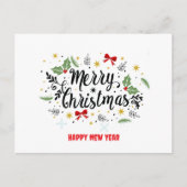 vrolijke kerstkaart briefkaart (Voorkant)