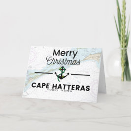 Vrolijke kerstkaart - Cape Hatteras Feestdagen Kaart