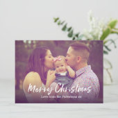 Vrolijke kerstkaart familie foto (Staand voorkant)