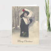 Vrolijke Kerstkaart Feestdagen Kaart (Voorkant)