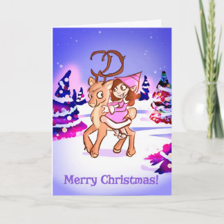 Vrolijke Kerstkaart Feestdagen Kaart