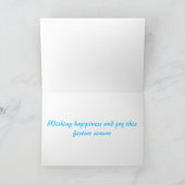 Vrolijke Kerstkaart Feestdagen Kaart (Binnen)