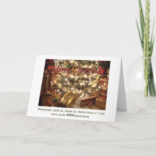 Vrolijke Kerstkaart Feestdagen Kaart (Achterkant)