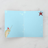 Vrolijke Kerstkaart Fishmas Feestdagen Kaart (Binnen)