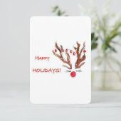 Vrolijke kerstkaart kaart (Staand voorkant)