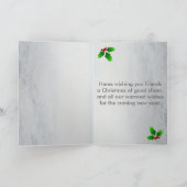 Vrolijke Kerstkaart Westie voor uw Vriend Feestdagen Kaart (Binnen)