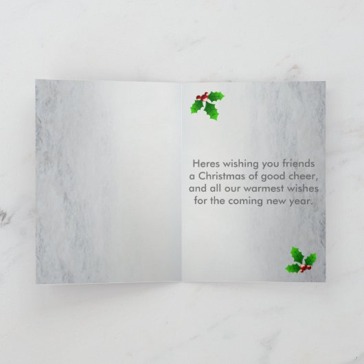 Vrolijke Kerstkaart Westie voor uw Vriend Feestdagen Kaart (Binnen)