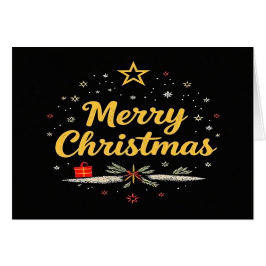 Vrolijke kerstkaarten (Voorkant Horizontaal)