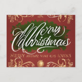 Vrolijke kerstkaarten feestdagenkaart (Achterkant)