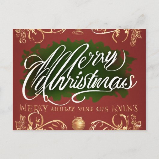 Vrolijke kerstkaarten feestdagenkaart (Achterkant)