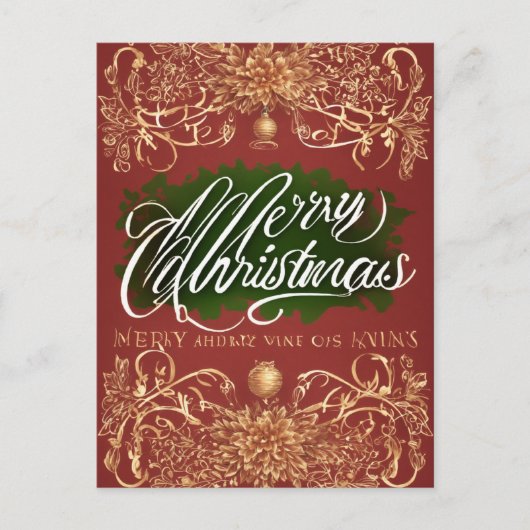 Vrolijke kerstkaarten feestdagenkaart (Voorkant)