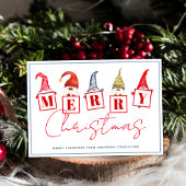 Vrolijke kerstkabouters Gepersonaliseerde zaken Feestdagenkaart