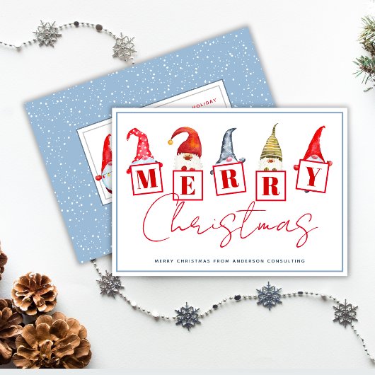 Vrolijke kerstkabouters Gepersonaliseerde zaken Feestdagenkaart