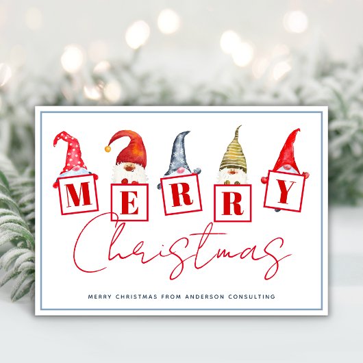 Vrolijke kerstkabouters Gepersonaliseerde zaken Feestdagenkaart