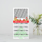 Vrolijke Kerstkalender 2011 Fotokaart Doggie Feestdagenkaart (Staand voorkant)