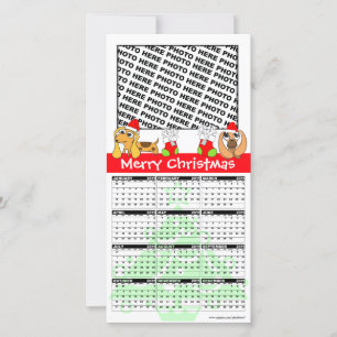 Vrolijke Kerstkalender 2011 Fotokaart Doggie Feestdagenkaart