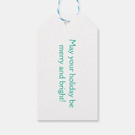 Vrolijke kerstkalligrafie  cadeaulabel (Achterkant)