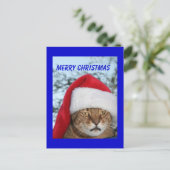 VROLIJKE KERSTKAT FEESTDAGENKAART (Staand voorkant)